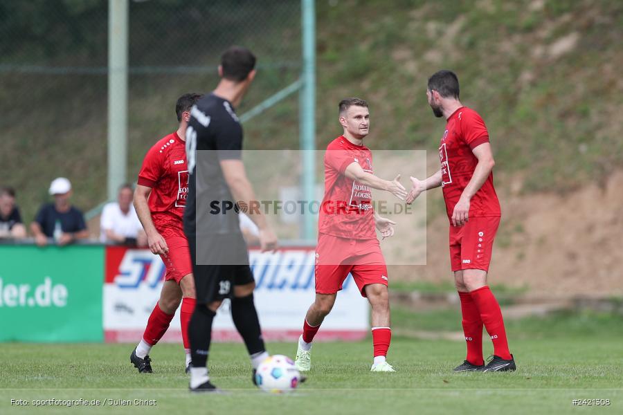 Kohlenberg-Arena, Fuchsstadt, 21.07.2024, sport, action, Fussball, BFV, 1. Spieltag, Landesliga Nordwest, TUS, FCF, TuS Frammersbach, 1. FC Fuchsstadt - Bild-ID: 2421308
