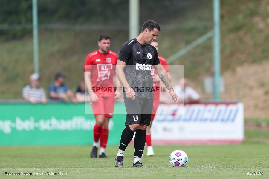 Kohlenberg-Arena, Fuchsstadt, 21.07.2024, sport, action, Fussball, BFV, 1. Spieltag, Landesliga Nordwest, TUS, FCF, TuS Frammersbach, 1. FC Fuchsstadt - Bild-ID: 2421309