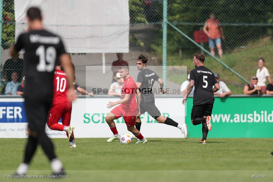 Kohlenberg-Arena, Fuchsstadt, 21.07.2024, sport, action, Fussball, BFV, 1. Spieltag, Landesliga Nordwest, TUS, FCF, TuS Frammersbach, 1. FC Fuchsstadt - Bild-ID: 2421317