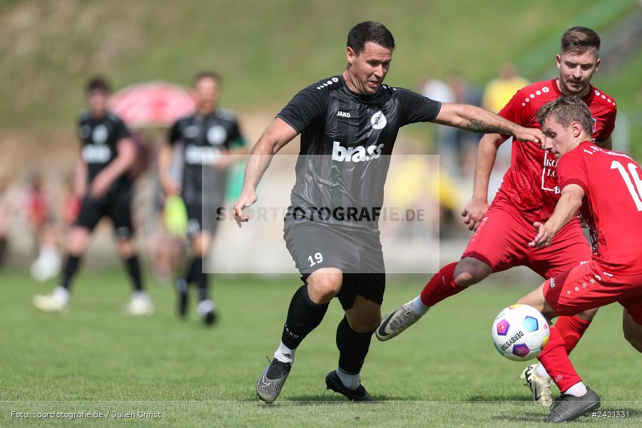 Kohlenberg-Arena, Fuchsstadt, 21.07.2024, sport, action, Fussball, BFV, 1. Spieltag, Landesliga Nordwest, TUS, FCF, TuS Frammersbach, 1. FC Fuchsstadt - Bild-ID: 2421331