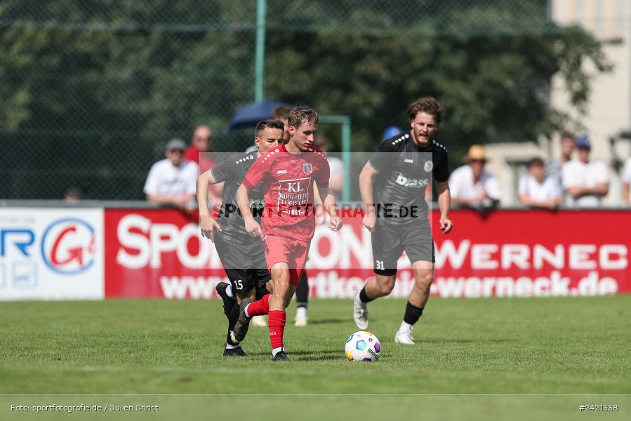 Kohlenberg-Arena, Fuchsstadt, 21.07.2024, sport, action, Fussball, BFV, 1. Spieltag, Landesliga Nordwest, TUS, FCF, TuS Frammersbach, 1. FC Fuchsstadt - Bild-ID: 2421338
