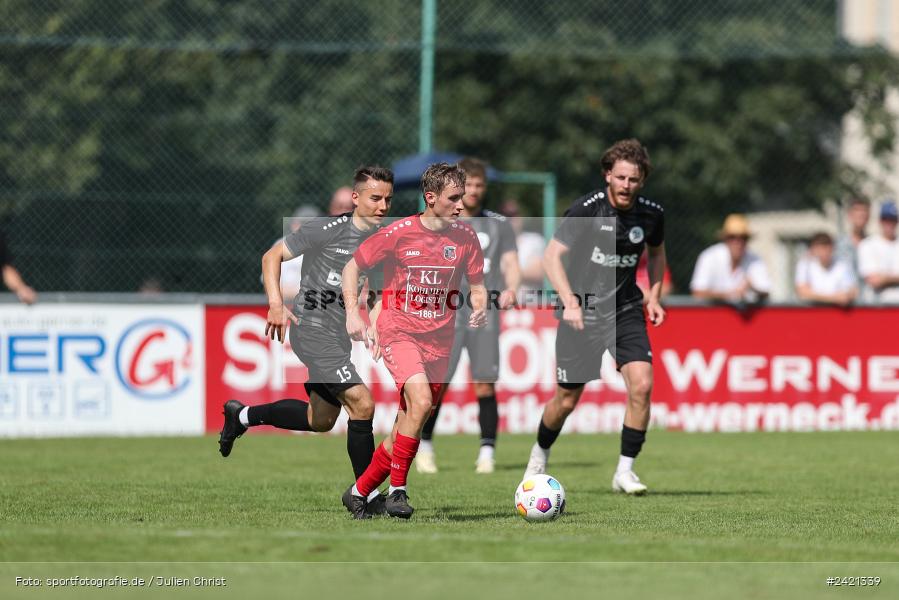 Kohlenberg-Arena, Fuchsstadt, 21.07.2024, sport, action, Fussball, BFV, 1. Spieltag, Landesliga Nordwest, TUS, FCF, TuS Frammersbach, 1. FC Fuchsstadt - Bild-ID: 2421339