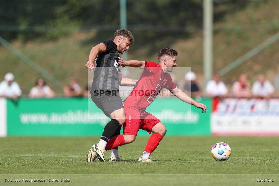 Kohlenberg-Arena, Fuchsstadt, 21.07.2024, sport, action, Fussball, BFV, 1. Spieltag, Landesliga Nordwest, TUS, FCF, TuS Frammersbach, 1. FC Fuchsstadt - Bild-ID: 2421342