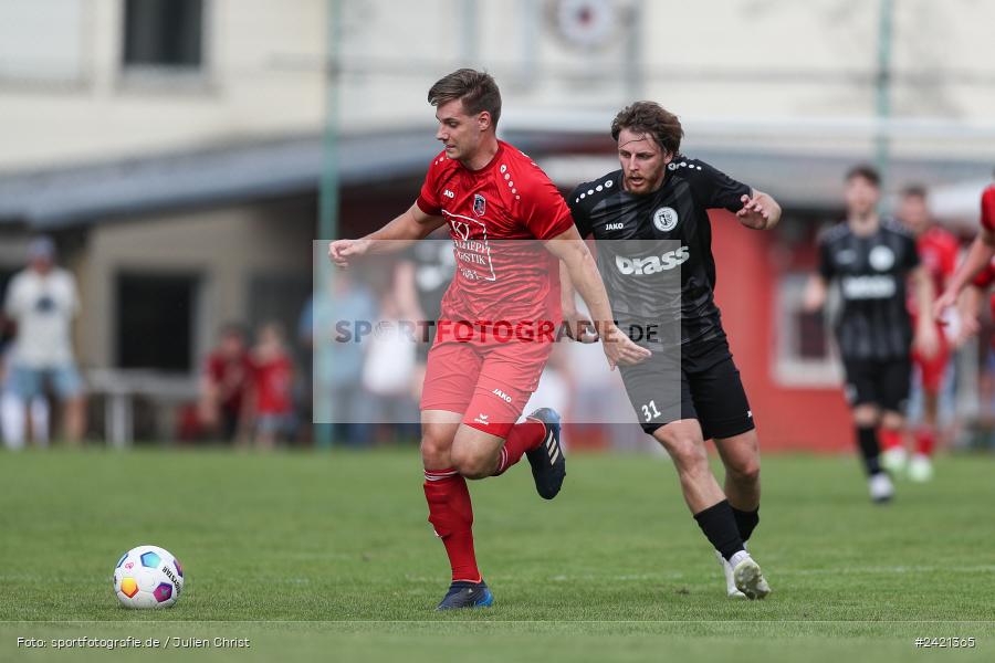 Kohlenberg-Arena, Fuchsstadt, 21.07.2024, sport, action, Fussball, BFV, 1. Spieltag, Landesliga Nordwest, TUS, FCF, TuS Frammersbach, 1. FC Fuchsstadt - Bild-ID: 2421365
