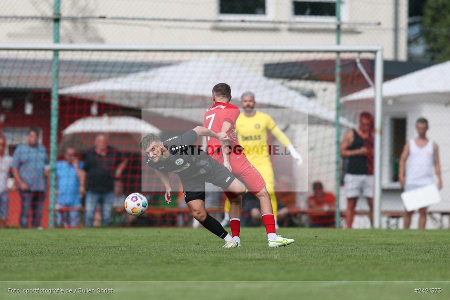 Kohlenberg-Arena, Fuchsstadt, 21.07.2024, sport, action, Fussball, BFV, 1. Spieltag, Landesliga Nordwest, TUS, FCF, TuS Frammersbach, 1. FC Fuchsstadt - Bild-ID: 2421373