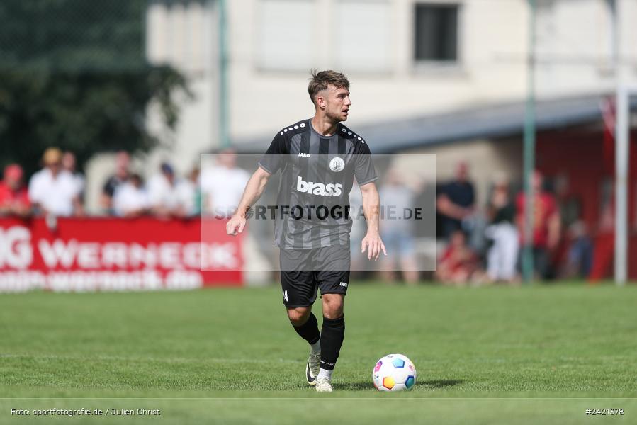 Kohlenberg-Arena, Fuchsstadt, 21.07.2024, sport, action, Fussball, BFV, 1. Spieltag, Landesliga Nordwest, TUS, FCF, TuS Frammersbach, 1. FC Fuchsstadt - Bild-ID: 2421378
