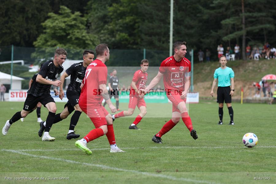 Kohlenberg-Arena, Fuchsstadt, 21.07.2024, sport, action, Fussball, BFV, 1. Spieltag, Landesliga Nordwest, TUS, FCF, TuS Frammersbach, 1. FC Fuchsstadt - Bild-ID: 2421392 Kohlenberg-Arena, Fuchsstadt, 21.07.2024, sport, action, Fussball, BFV, 1. Spieltag, Landesliga Nordwest, TUS, FCF, TuS Frammersbach, 1. FC Fuchsstadt - Bild-ID: 2421392