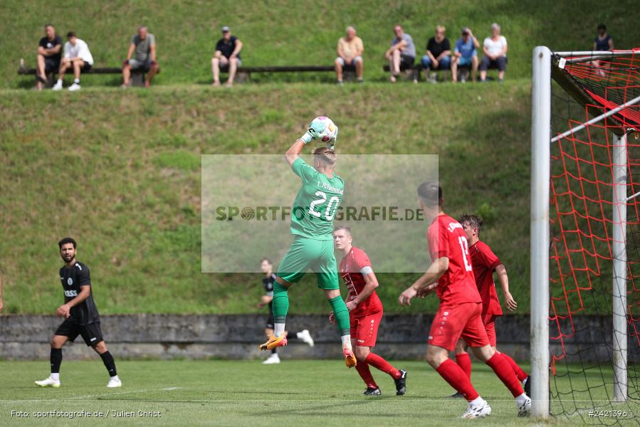 Kohlenberg-Arena, Fuchsstadt, 21.07.2024, sport, action, Fussball, BFV, 1. Spieltag, Landesliga Nordwest, TUS, FCF, TuS Frammersbach, 1. FC Fuchsstadt - Bild-ID: 2421396