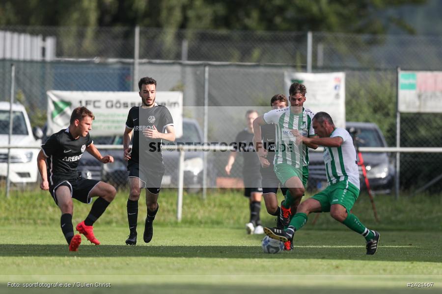 Sportgelände, Gössenheim, 23.07.2024, sport, action, Fussball, BFV, 2. Runde, Toto-Pokal Kreis Würzburg, SVV, FCG, SV 1928 Veitshöchheim, FC Gössenheim - Bild-ID: 2421467