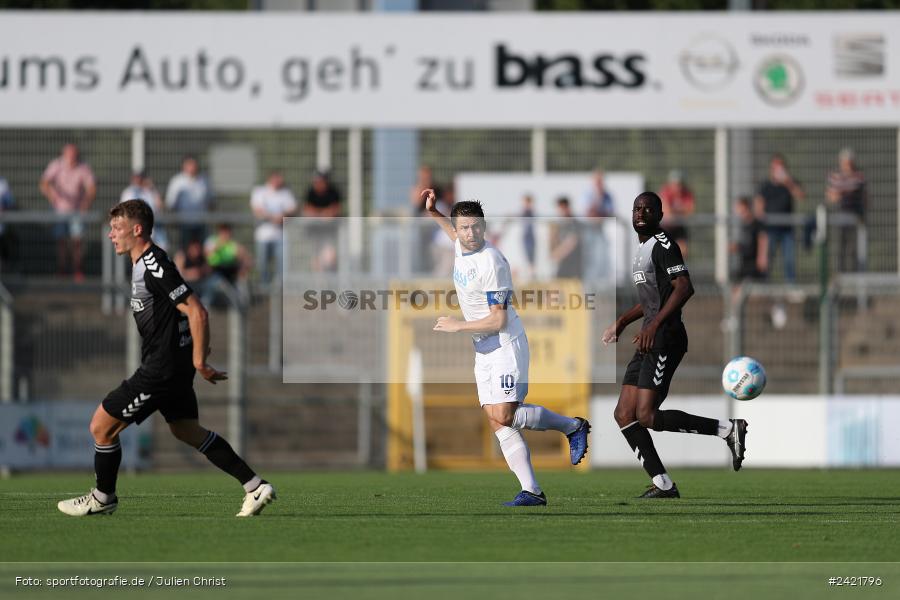Stadion am Schönbusch, Aschaffenburg, 26.07.2024, sport, action, Fussball, BFV, 2. Spieltag, Regionalliga Bayern, SVW, SVA, SV Wacker Burghausen, SV Viktoria Aschaffenburg - Bild-ID: 2421796 Stadion am Schönbusch, Aschaffenburg, 26.07.2024, sport, action, Fussball, BFV, 2. Spieltag, Regionalliga Bayern, SVW, SVA, SV Wacker Burghausen, SV Viktoria Aschaffenburg - Bild-ID: 2421796
