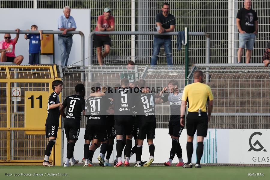 Stadion am Schönbusch, Aschaffenburg, 26.07.2024, sport, action, Fussball, BFV, 2. Spieltag, Regionalliga Bayern, SVW, SVA, SV Wacker Burghausen, SV Viktoria Aschaffenburg - Bild-ID: 2421806