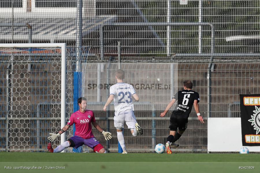 Stadion am Schönbusch, Aschaffenburg, 26.07.2024, sport, action, Fussball, BFV, 2. Spieltag, Regionalliga Bayern, SVW, SVA, SV Wacker Burghausen, SV Viktoria Aschaffenburg - Bild-ID: 2421809