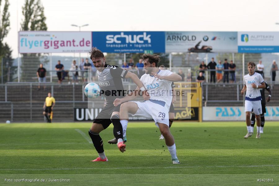 Stadion am Schönbusch, Aschaffenburg, 26.07.2024, sport, action, Fussball, BFV, 2. Spieltag, Regionalliga Bayern, SVW, SVA, SV Wacker Burghausen, SV Viktoria Aschaffenburg - Bild-ID: 2421813
