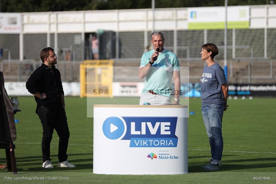 Stadion am Schönbusch, Aschaffenburg, 26.07.2024, sport, action, Fussball, BFV, 2. Spieltag, Regionalliga Bayern, SVW, SVA, SV Wacker Burghausen, SV Viktoria Aschaffenburg - Bild-ID: 2421848