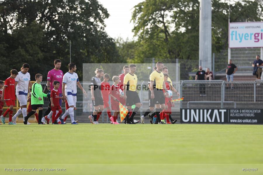 Stadion am Schönbusch, Aschaffenburg, 26.07.2024, sport, action, Fussball, BFV, 2. Spieltag, Regionalliga Bayern, SVW, SVA, SV Wacker Burghausen, SV Viktoria Aschaffenburg - Bild-ID: 2421867 Stadion am Schönbusch, Aschaffenburg, 26.07.2024, sport, action, Fussball, BFV, 2. Spieltag, Regionalliga Bayern, SVW, SVA, SV Wacker Burghausen, SV Viktoria Aschaffenburg - Bild-ID: 2421867