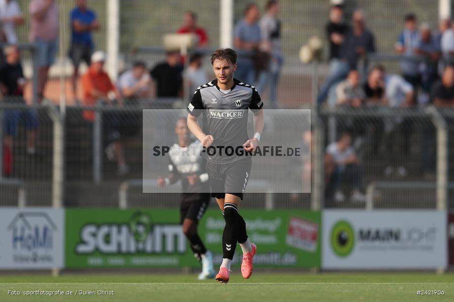 Stadion am Schönbusch, Aschaffenburg, 26.07.2024, sport, action, Fussball, BFV, 2. Spieltag, Regionalliga Bayern, SVW, SVA, SV Wacker Burghausen, SV Viktoria Aschaffenburg - Bild-ID: 2421906