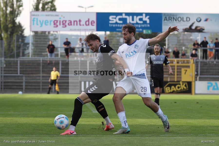 Stadion am Schönbusch, Aschaffenburg, 26.07.2024, sport, action, Fussball, BFV, 2. Spieltag, Regionalliga Bayern, SVW, SVA, SV Wacker Burghausen, SV Viktoria Aschaffenburg - Bild-ID: 2421924