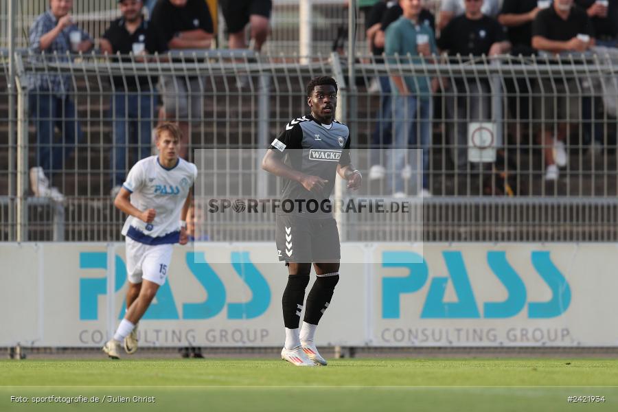 Stadion am Schönbusch, Aschaffenburg, 26.07.2024, sport, action, Fussball, BFV, 2. Spieltag, Regionalliga Bayern, SVW, SVA, SV Wacker Burghausen, SV Viktoria Aschaffenburg - Bild-ID: 2421934