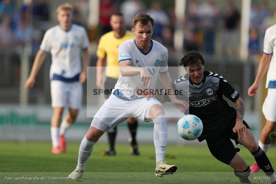 Stadion am Schönbusch, Aschaffenburg, 26.07.2024, sport, action, Fussball, BFV, 2. Spieltag, Regionalliga Bayern, SVW, SVA, SV Wacker Burghausen, SV Viktoria Aschaffenburg - Bild-ID: 2421936