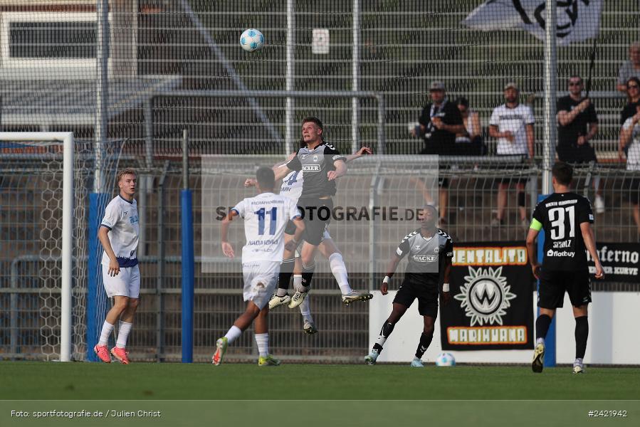 Stadion am Schönbusch, Aschaffenburg, 26.07.2024, sport, action, Fussball, BFV, 2. Spieltag, Regionalliga Bayern, SVW, SVA, SV Wacker Burghausen, SV Viktoria Aschaffenburg - Bild-ID: 2421942