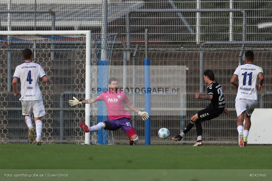 Stadion am Schönbusch, Aschaffenburg, 26.07.2024, sport, action, Fussball, BFV, 2. Spieltag, Regionalliga Bayern, SVW, SVA, SV Wacker Burghausen, SV Viktoria Aschaffenburg - Bild-ID: 2421960