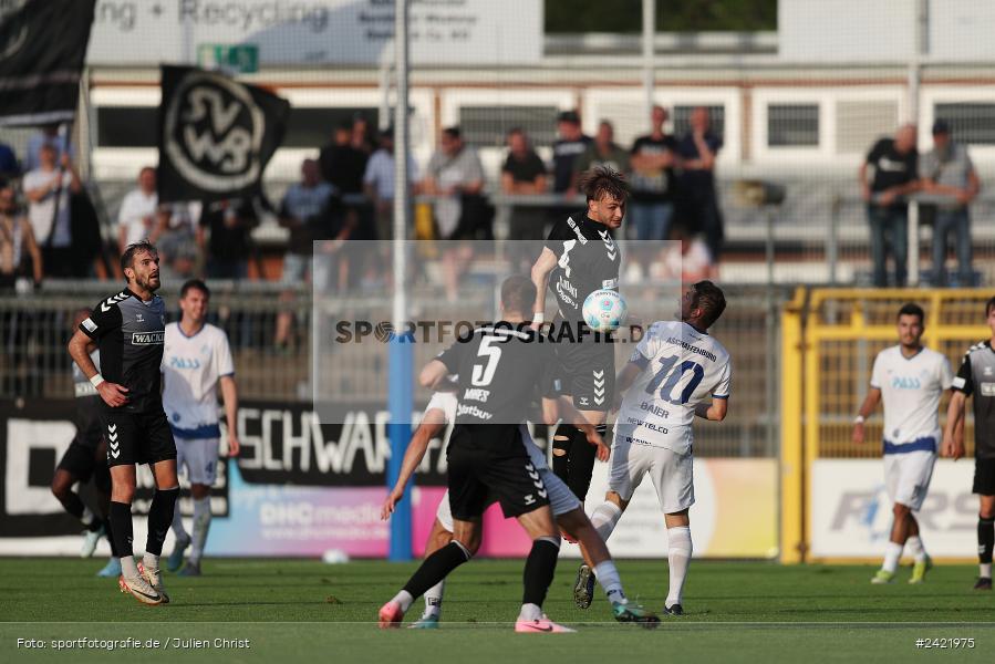 Stadion am Schönbusch, Aschaffenburg, 26.07.2024, sport, action, Fussball, BFV, 2. Spieltag, Regionalliga Bayern, SVW, SVA, SV Wacker Burghausen, SV Viktoria Aschaffenburg - Bild-ID: 2421975