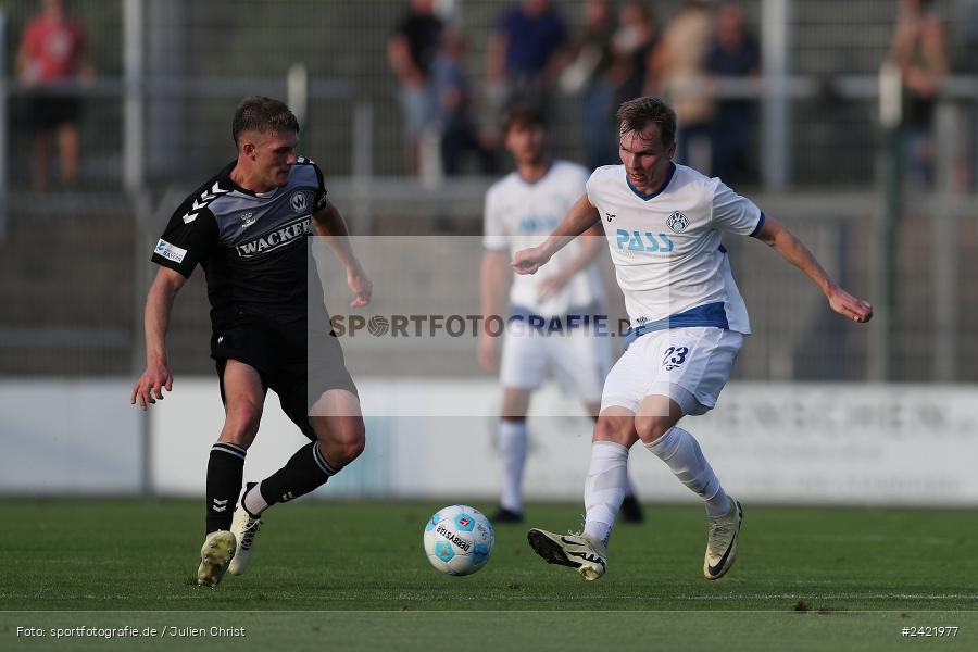 Stadion am Schönbusch, Aschaffenburg, 26.07.2024, sport, action, Fussball, BFV, 2. Spieltag, Regionalliga Bayern, SVW, SVA, SV Wacker Burghausen, SV Viktoria Aschaffenburg - Bild-ID: 2421977