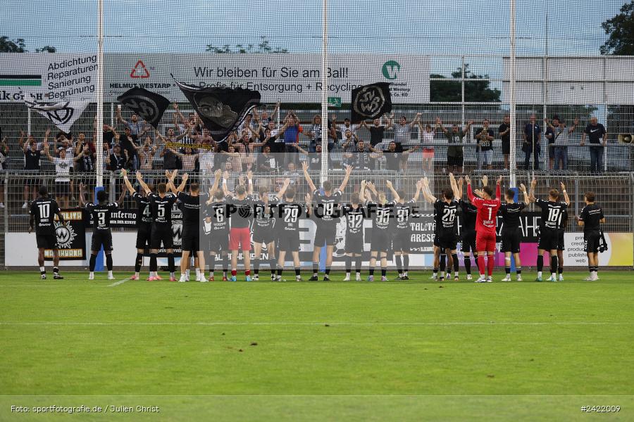 Stadion am Schönbusch, Aschaffenburg, 26.07.2024, sport, action, Fussball, BFV, 2. Spieltag, Regionalliga Bayern, SVW, SVA, SV Wacker Burghausen, SV Viktoria Aschaffenburg - Bild-ID: 2422009