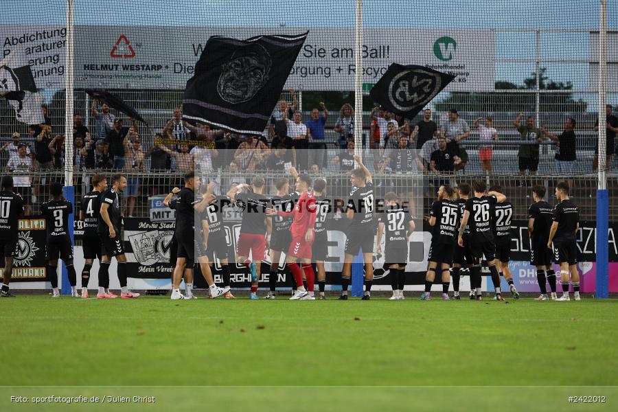Stadion am Schönbusch, Aschaffenburg, 26.07.2024, sport, action, Fussball, BFV, 2. Spieltag, Regionalliga Bayern, SVW, SVA, SV Wacker Burghausen, SV Viktoria Aschaffenburg - Bild-ID: 2422012 Stadion am Schönbusch, Aschaffenburg, 26.07.2024, sport, action, Fussball, BFV, 2. Spieltag, Regionalliga Bayern, SVW, SVA, SV Wacker Burghausen, SV Viktoria Aschaffenburg - Bild-ID: 2422012