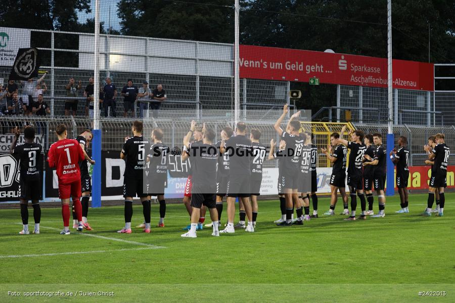 Stadion am Schönbusch, Aschaffenburg, 26.07.2024, sport, action, Fussball, BFV, 2. Spieltag, Regionalliga Bayern, SVW, SVA, SV Wacker Burghausen, SV Viktoria Aschaffenburg - Bild-ID: 2422013