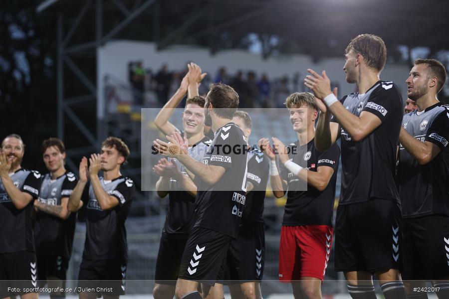 Stadion am Schönbusch, Aschaffenburg, 26.07.2024, sport, action, Fussball, BFV, 2. Spieltag, Regionalliga Bayern, SVW, SVA, SV Wacker Burghausen, SV Viktoria Aschaffenburg - Bild-ID: 2422017 Stadion am Schönbusch, Aschaffenburg, 26.07.2024, sport, action, Fussball, BFV, 2. Spieltag, Regionalliga Bayern, SVW, SVA, SV Wacker Burghausen, SV Viktoria Aschaffenburg - Bild-ID: 2422017