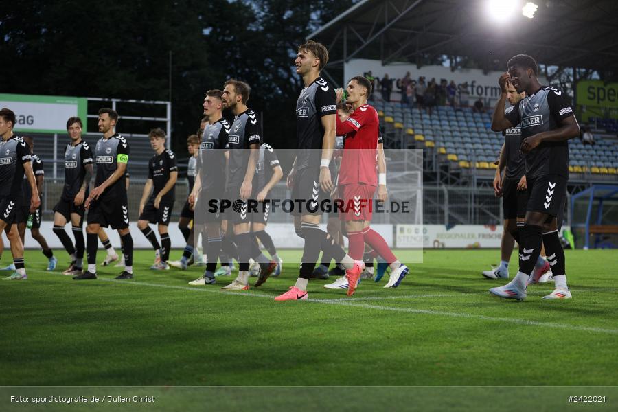 Stadion am Schönbusch, Aschaffenburg, 26.07.2024, sport, action, Fussball, BFV, 2. Spieltag, Regionalliga Bayern, SVW, SVA, SV Wacker Burghausen, SV Viktoria Aschaffenburg - Bild-ID: 2422021