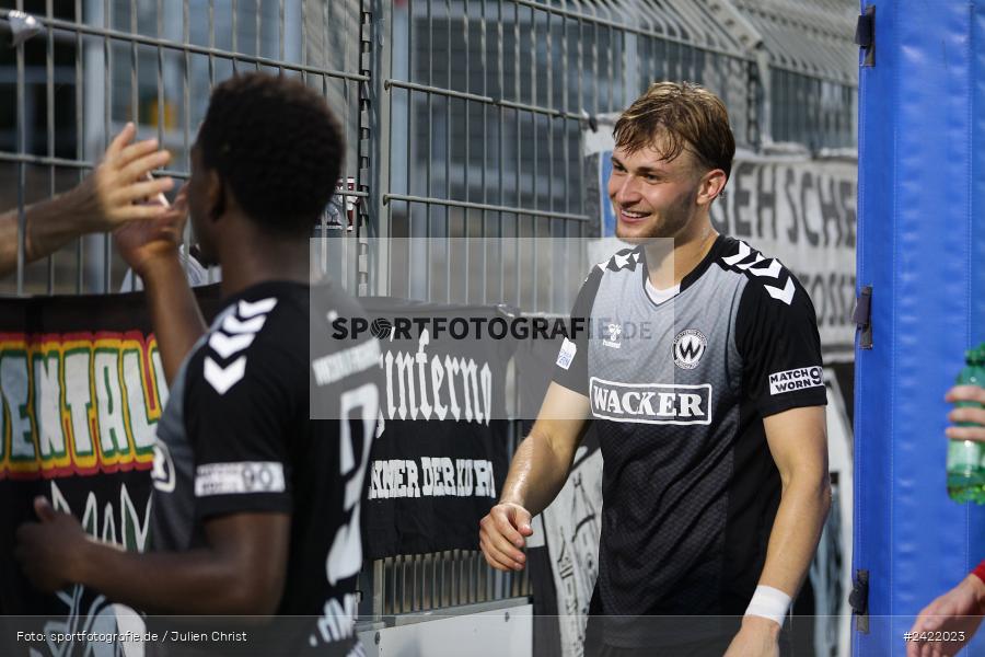 Stadion am Schönbusch, Aschaffenburg, 26.07.2024, sport, action, Fussball, BFV, 2. Spieltag, Regionalliga Bayern, SVW, SVA, SV Wacker Burghausen, SV Viktoria Aschaffenburg - Bild-ID: 2422023