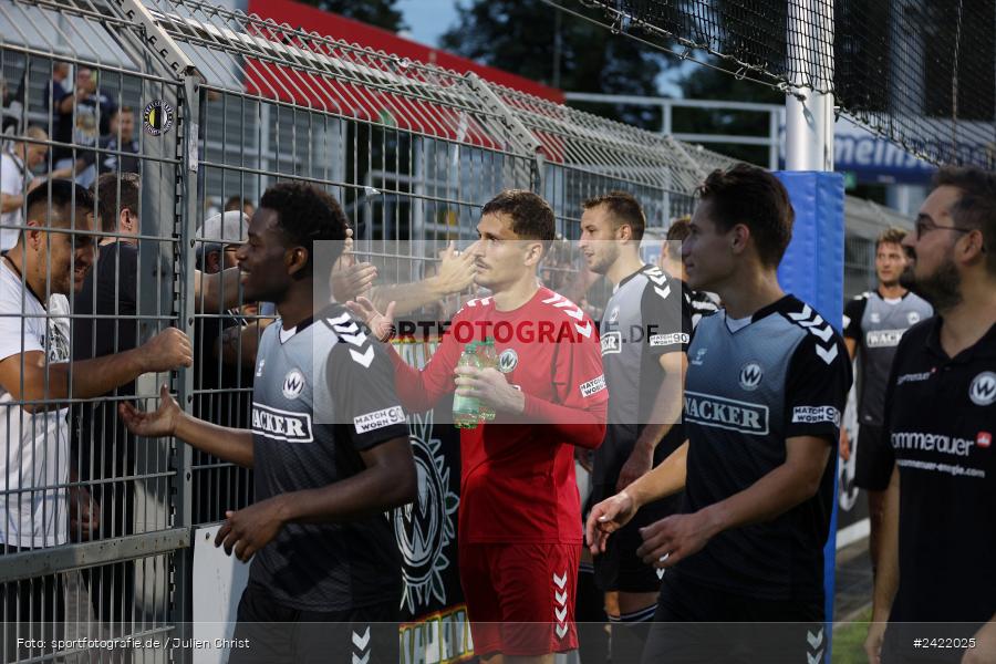Stadion am Schönbusch, Aschaffenburg, 26.07.2024, sport, action, Fussball, BFV, 2. Spieltag, Regionalliga Bayern, SVW, SVA, SV Wacker Burghausen, SV Viktoria Aschaffenburg - Bild-ID: 2422025