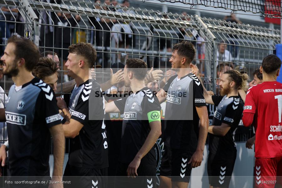 Stadion am Schönbusch, Aschaffenburg, 26.07.2024, sport, action, Fussball, BFV, 2. Spieltag, Regionalliga Bayern, SVW, SVA, SV Wacker Burghausen, SV Viktoria Aschaffenburg - Bild-ID: 2422027