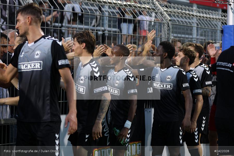 Stadion am Schönbusch, Aschaffenburg, 26.07.2024, sport, action, Fussball, BFV, 2. Spieltag, Regionalliga Bayern, SVW, SVA, SV Wacker Burghausen, SV Viktoria Aschaffenburg - Bild-ID: 2422028