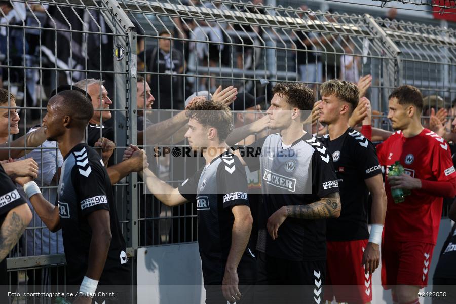 Stadion am Schönbusch, Aschaffenburg, 26.07.2024, sport, action, Fussball, BFV, 2. Spieltag, Regionalliga Bayern, SVW, SVA, SV Wacker Burghausen, SV Viktoria Aschaffenburg - Bild-ID: 2422030