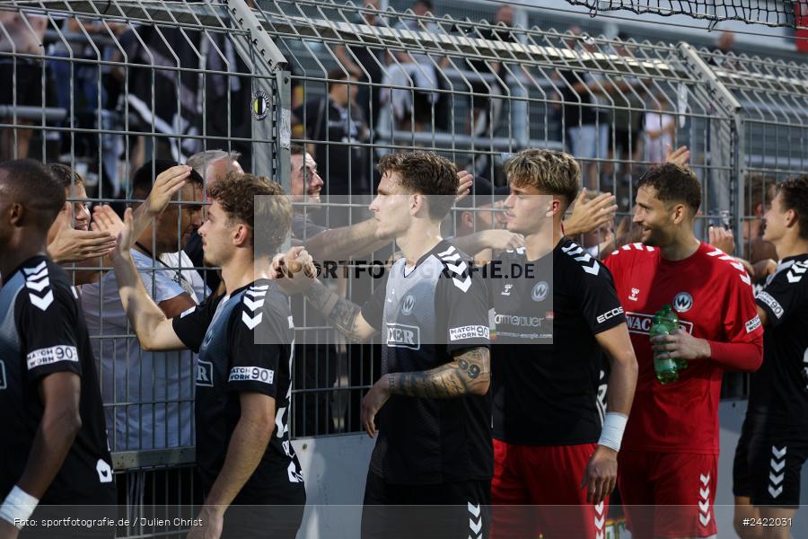Stadion am Schönbusch, Aschaffenburg, 26.07.2024, sport, action, Fussball, BFV, 2. Spieltag, Regionalliga Bayern, SVW, SVA, SV Wacker Burghausen, SV Viktoria Aschaffenburg - Bild-ID: 2422031