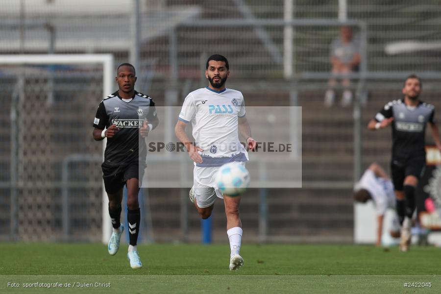 sport, action, Stadion am Schönbusch, SVW, SVA, SV Wacker Burghausen, SV Viktoria Aschaffenburg, Regionalliga Bayern, Fussball, BFV, Aschaffenburg, 26.07.2024, 2. Spieltag - Bild-ID: 2422045