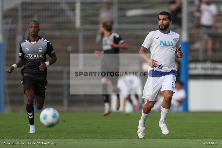 sport, action, Stadion am Schönbusch, SVW, SVA, SV Wacker Burghausen, SV Viktoria Aschaffenburg, Regionalliga Bayern, Fussball, BFV, Aschaffenburg, 26.07.2024, 2. Spieltag - Bild-ID: 2422046