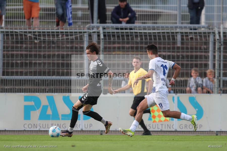 sport, action, Stadion am Schönbusch, SVW, SVA, SV Wacker Burghausen, SV Viktoria Aschaffenburg, Regionalliga Bayern, Fussball, BFV, Aschaffenburg, 26.07.2024, 2. Spieltag - Bild-ID: 2422047