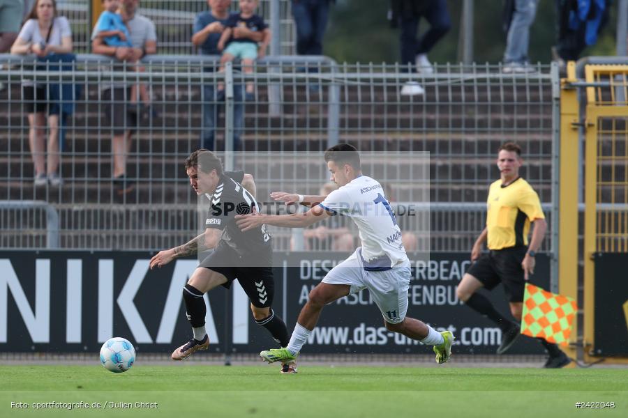 sport, action, Stadion am Schönbusch, SVW, SVA, SV Wacker Burghausen, SV Viktoria Aschaffenburg, Regionalliga Bayern, Fussball, BFV, Aschaffenburg, 26.07.2024, 2. Spieltag - Bild-ID: 2422048