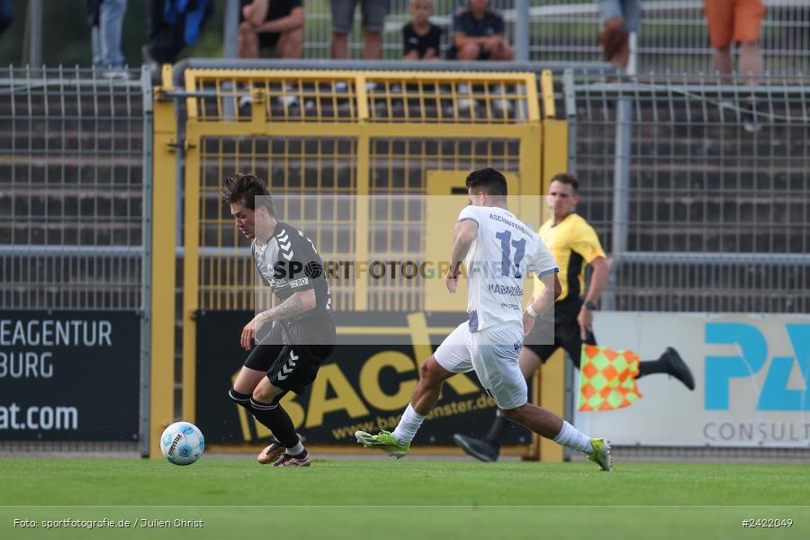 sport, action, Stadion am Schönbusch, SVW, SVA, SV Wacker Burghausen, SV Viktoria Aschaffenburg, Regionalliga Bayern, Fussball, BFV, Aschaffenburg, 26.07.2024, 2. Spieltag - Bild-ID: 2422049