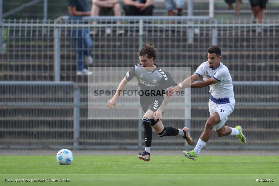 sport, action, Stadion am Schönbusch, SVW, SVA, SV Wacker Burghausen, SV Viktoria Aschaffenburg, Regionalliga Bayern, Fussball, BFV, Aschaffenburg, 26.07.2024, 2. Spieltag - Bild-ID: 2422052