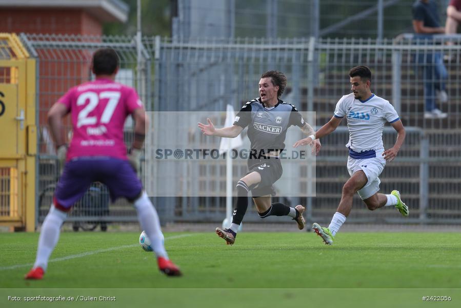 sport, action, Stadion am Schönbusch, SVW, SVA, SV Wacker Burghausen, SV Viktoria Aschaffenburg, Regionalliga Bayern, Fussball, BFV, Aschaffenburg, 26.07.2024, 2. Spieltag - Bild-ID: 2422056