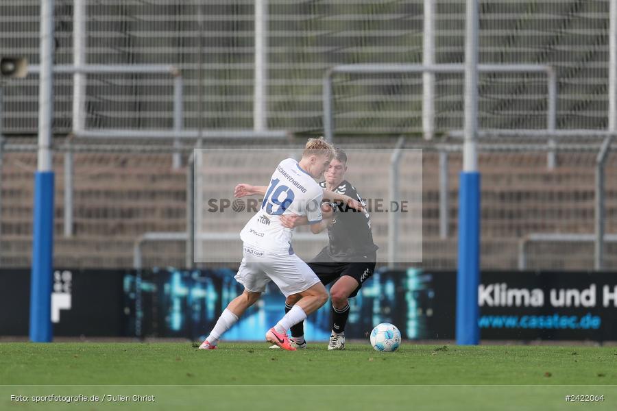 sport, action, Stadion am Schönbusch, SVW, SVA, SV Wacker Burghausen, SV Viktoria Aschaffenburg, Regionalliga Bayern, Fussball, BFV, Aschaffenburg, 26.07.2024, 2. Spieltag - Bild-ID: 2422064 sport, action, Stadion am Schönbusch, SVW, SVA, SV Wacker Burghausen, SV Viktoria Aschaffenburg, Regionalliga Bayern, Fussball, BFV, Aschaffenburg, 26.07.2024, 2. Spieltag - Bild-ID: 2422064