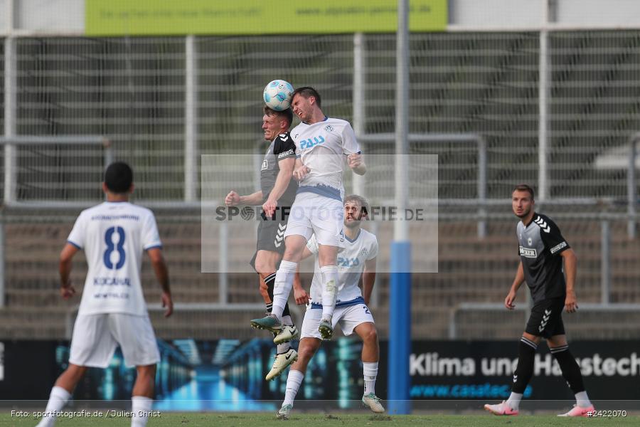 sport, action, Stadion am Schönbusch, SVW, SVA, SV Wacker Burghausen, SV Viktoria Aschaffenburg, Regionalliga Bayern, Fussball, BFV, Aschaffenburg, 26.07.2024, 2. Spieltag - Bild-ID: 2422070