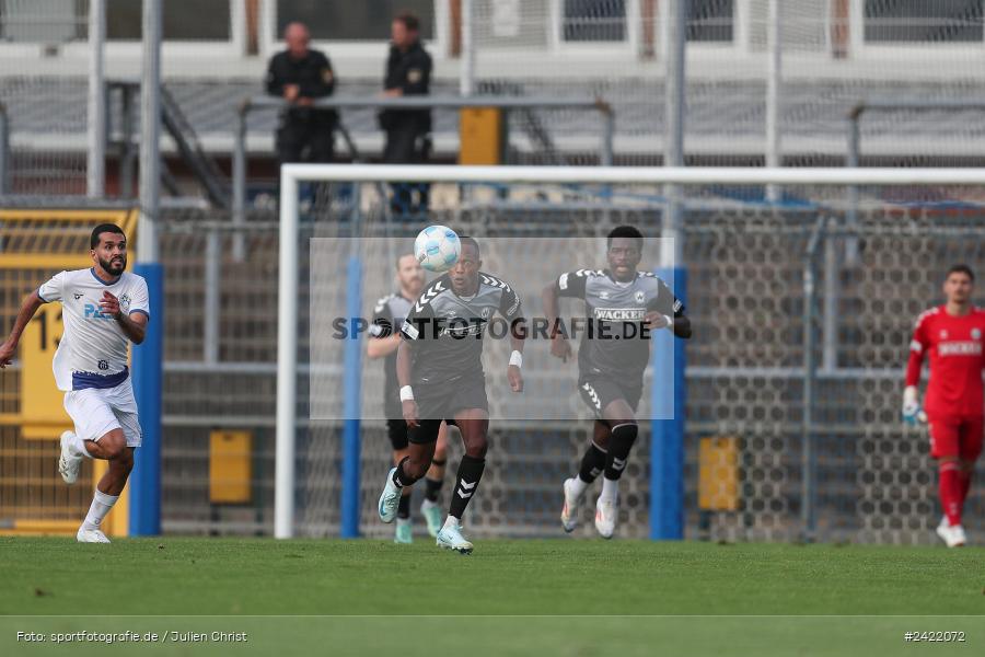 sport, action, Stadion am Schönbusch, SVW, SVA, SV Wacker Burghausen, SV Viktoria Aschaffenburg, Regionalliga Bayern, Fussball, BFV, Aschaffenburg, 26.07.2024, 2. Spieltag - Bild-ID: 2422072