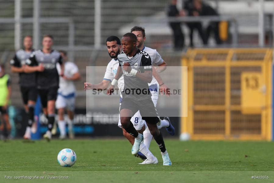 sport, action, Stadion am Schönbusch, SVW, SVA, SV Wacker Burghausen, SV Viktoria Aschaffenburg, Regionalliga Bayern, Fussball, BFV, Aschaffenburg, 26.07.2024, 2. Spieltag - Bild-ID: 2422076