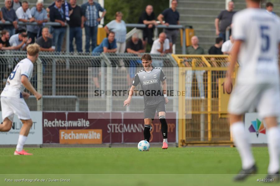 sport, action, Stadion am Schönbusch, SVW, SVA, SV Wacker Burghausen, SV Viktoria Aschaffenburg, Regionalliga Bayern, Fussball, BFV, Aschaffenburg, 26.07.2024, 2. Spieltag - Bild-ID: 2422087